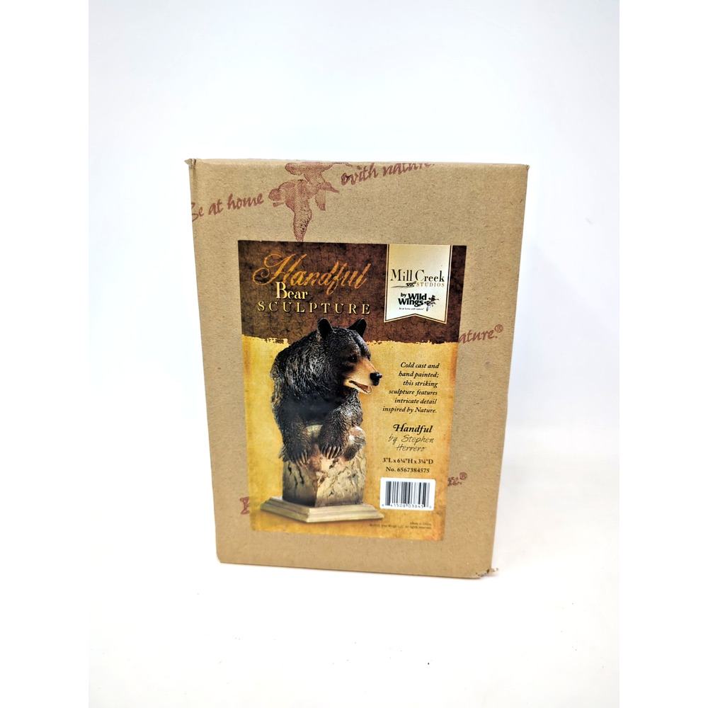 Stephen Herrero Bear Sculpture Handful 3845 - Mill Creek Studios Wild Wings 2015